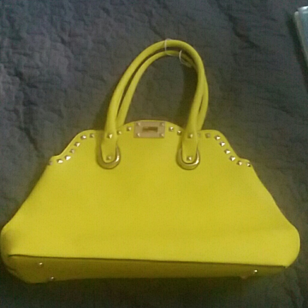 Yellow Leather Purse NWOT